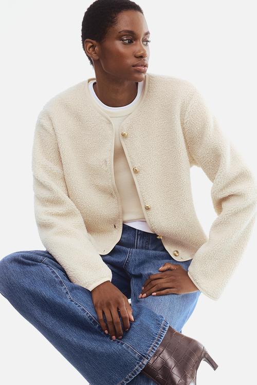 Teddy jacket - light beige