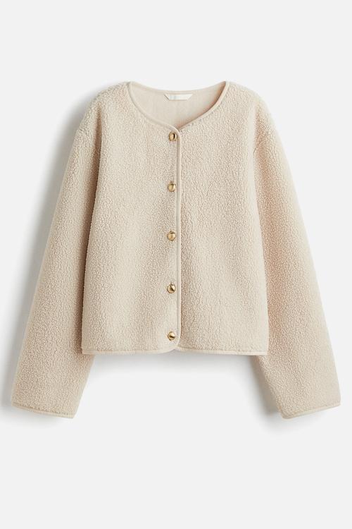 Teddy jacket - light beige
