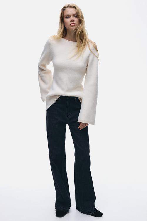Wide high jeans - dark denim blue