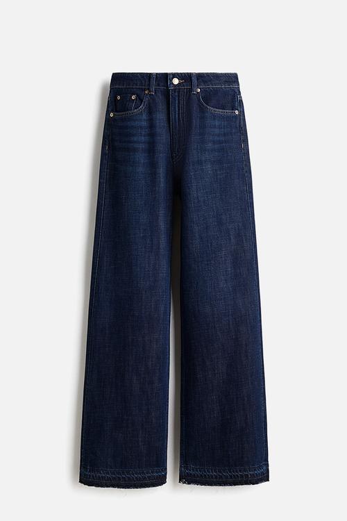 Wide high jeans - dark denim blue