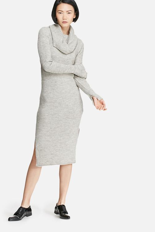 Rib knit dress