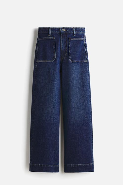 Wide high jeans - denim blue