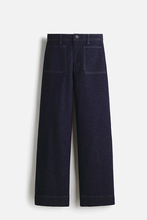 Wide high jeans - dark denim blue