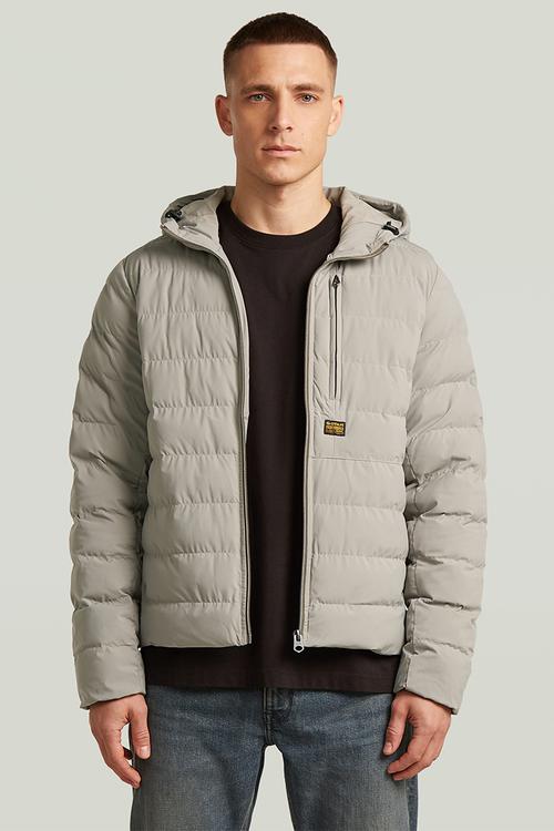 Foundation hooded liner jacket - elephant skin