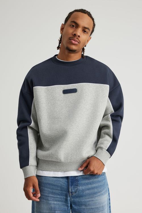 Half Half Crew - Hh Grey Marle/Seal Panel