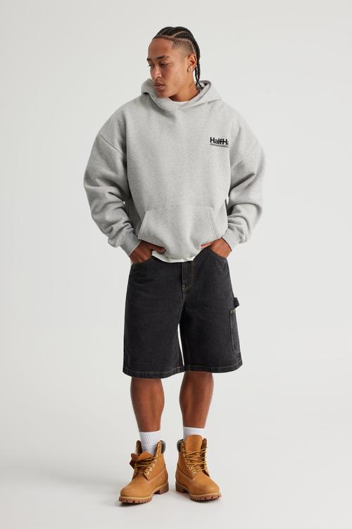 Half Half Hoodie - Hh Grey Marle/Hardware