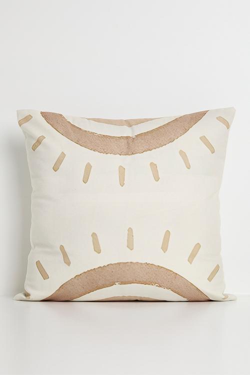 Reflected sun cushion cover - off white