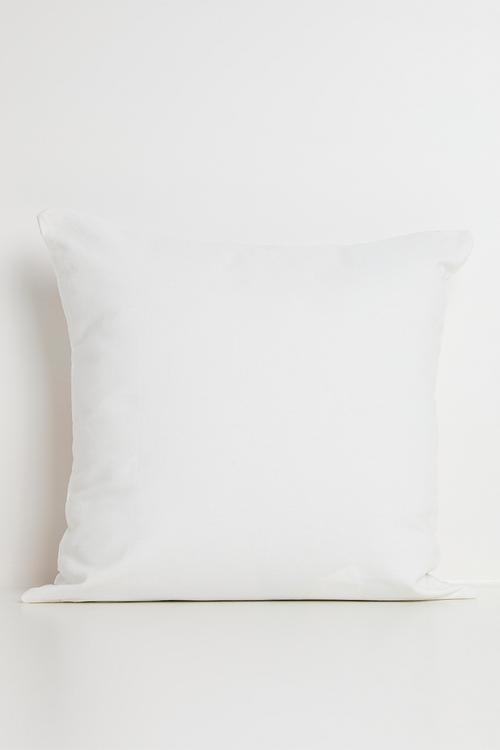 Tufted bow all-over cushion cover - white/pink