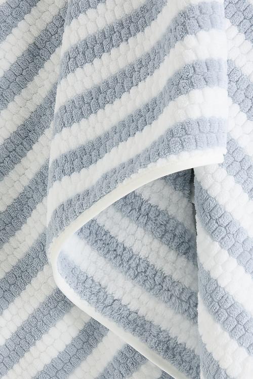 Striped towel - blue