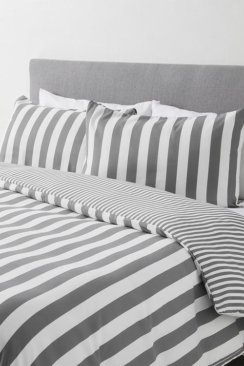 Stripe duvet cover - Grey