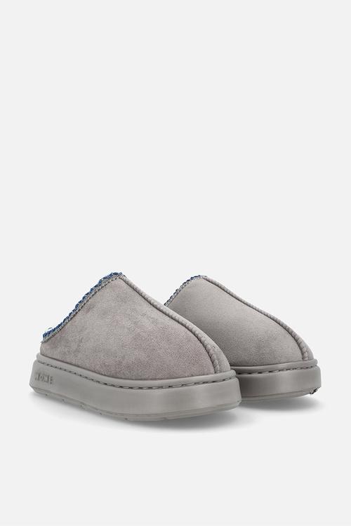 Platform slippers - grey