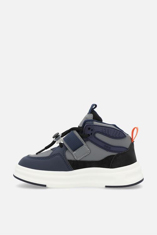 High top sneakers - navy/grey
