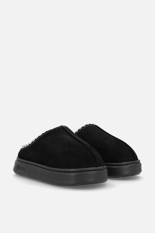 Platform slippers - black