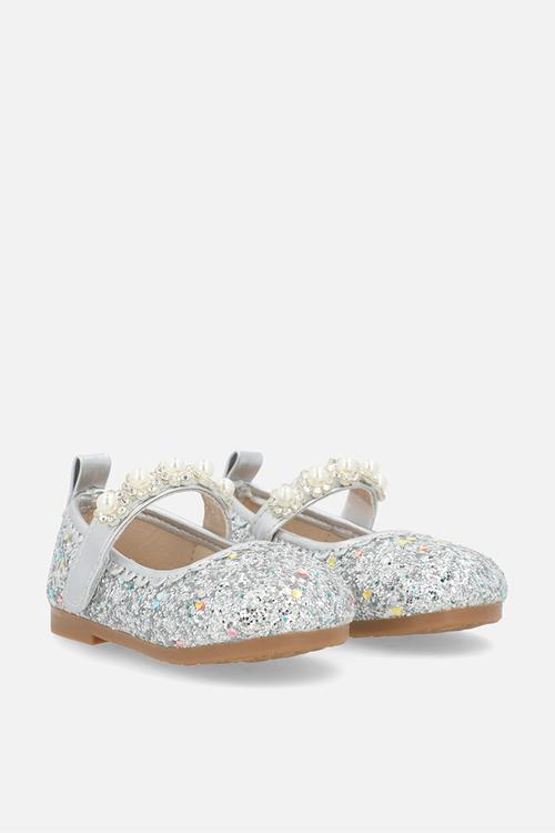 Glitter pumps - dark silver