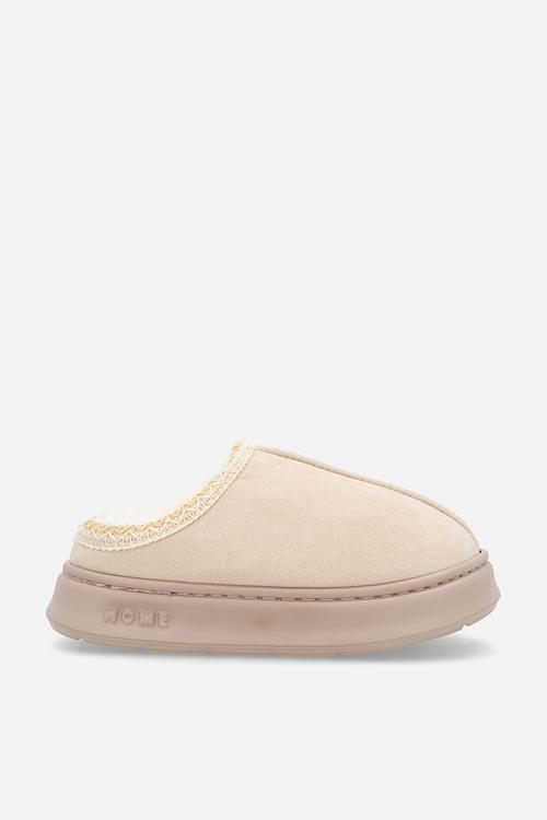 Platform slippers - beige
