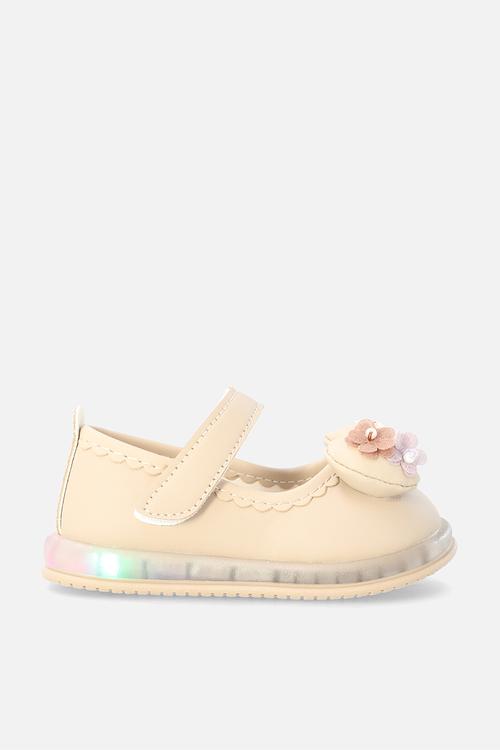 Ballet pumps with strap - neutral