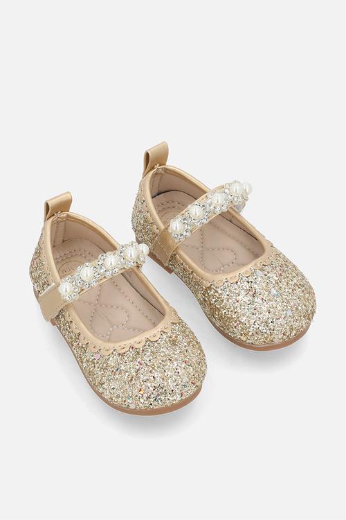 Glitter pumps - gold