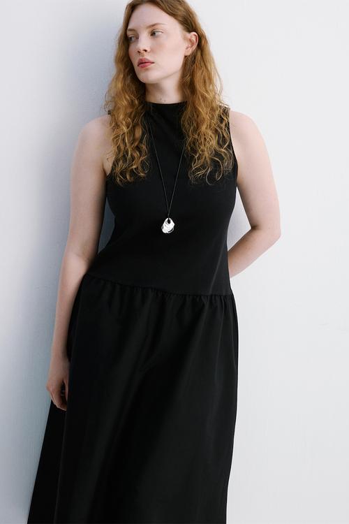 Plus dress valvin - black