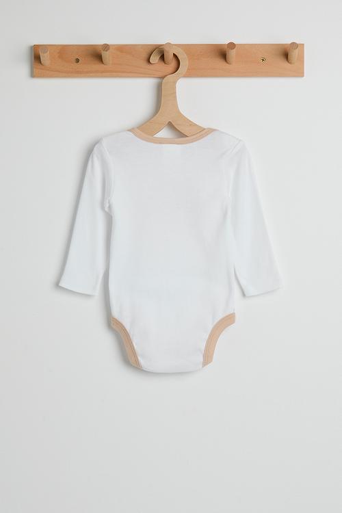 Long sleeved bodysuit - white/lion