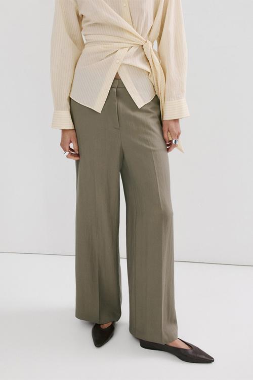 Trousers fluid - khaki