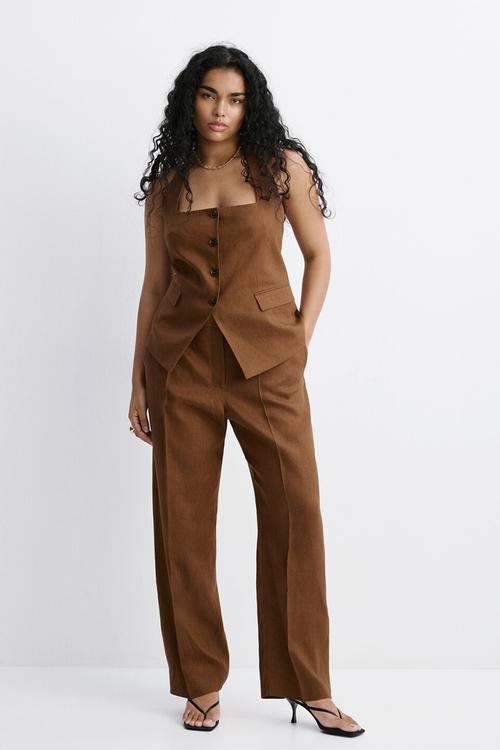 Plus vest boreli - brown