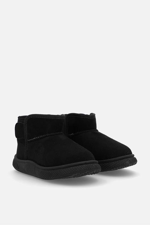 Shearling lined slippers - black