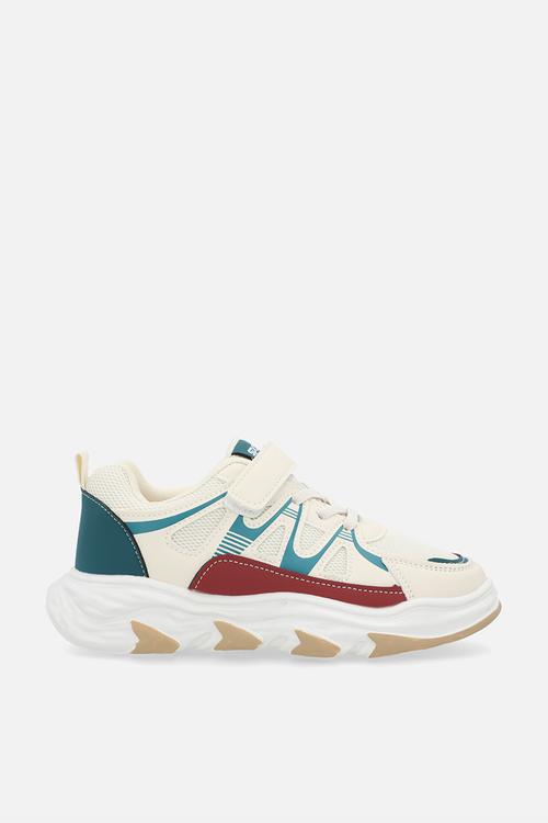 Colour accent sneakers - off white/multi