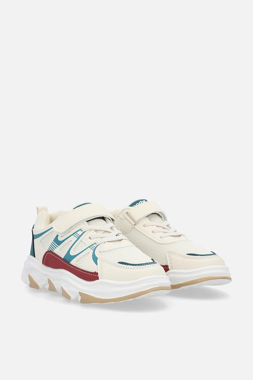 Colour accent sneakers - off white/multi
