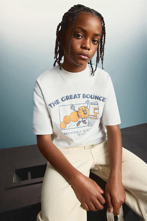 T-Shirt FUNPLUS - Light Heather Grey