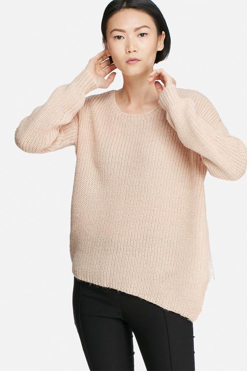 Matcha asymmetric knit