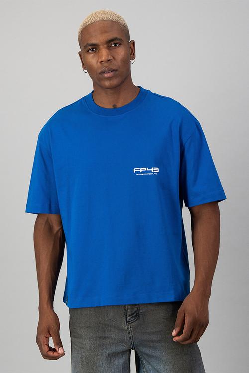 PL4Y3R Tee  - Blue