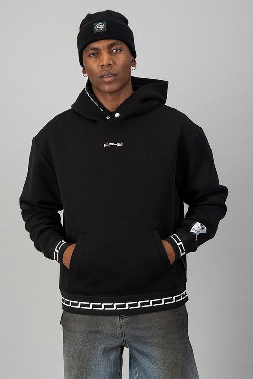 Loose fit hoodie - black/paris - 1296251002