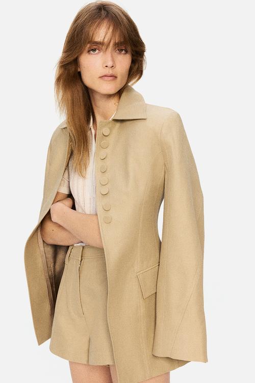 H&M Studio: Linen-blend shorts - beige