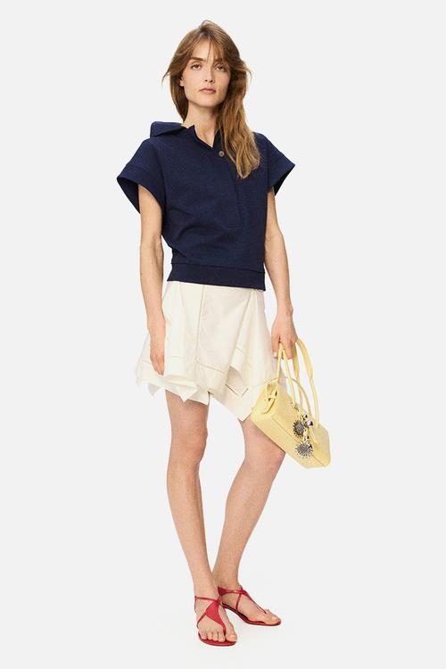 H&M Studio: Draped-panel wrap skirt - cream