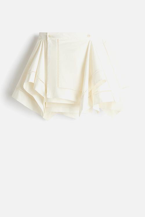 H&M Studio: Draped-panel wrap skirt - cream
