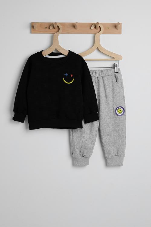 Sweatsuit - black/grey