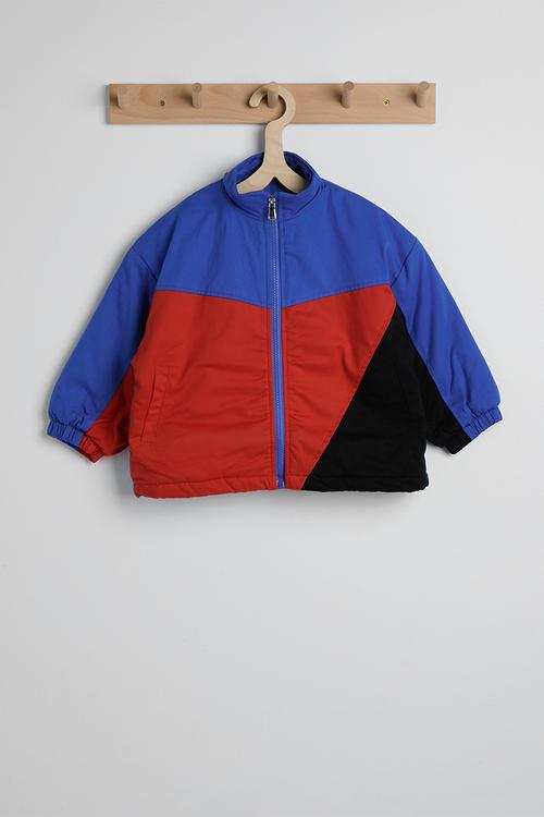 Vintage-inspired jacket - blue/red/black
