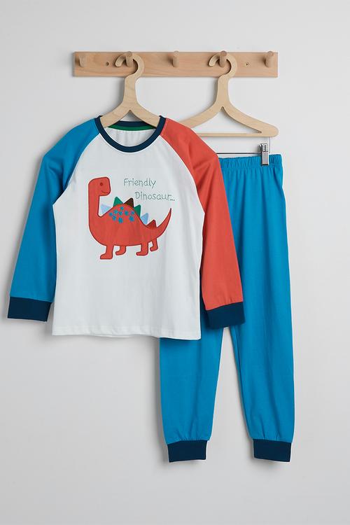 Pj set - multicolour/friendly dinosaur