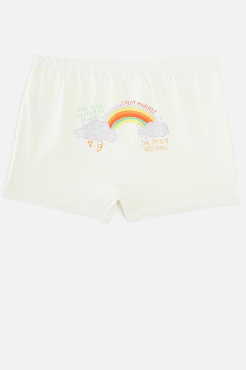 4 pack boyshorts - white multi