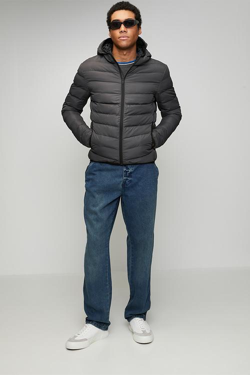 Grant" Puffer Jacket - Grey