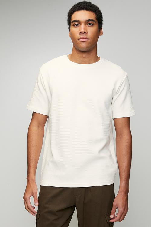 Crew Neck Tshirt  - Off White