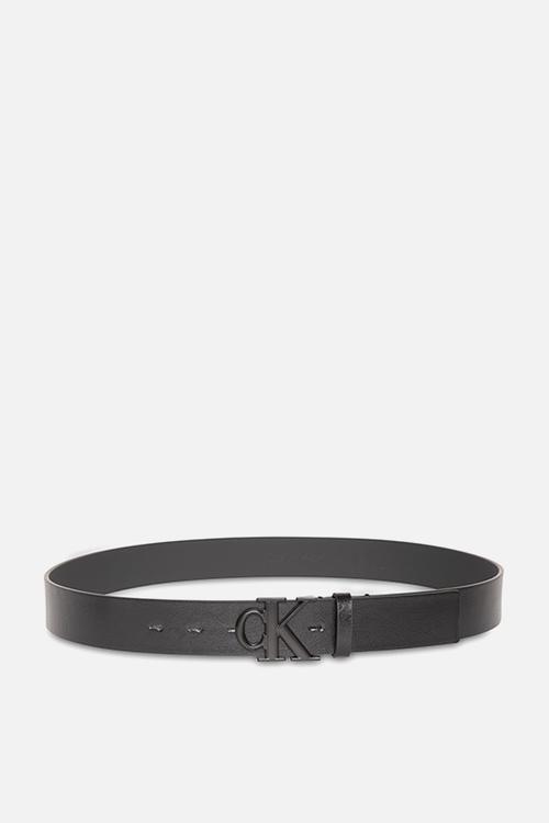 Ck Buckle Tumbled 35Mm - Black/Matte Black