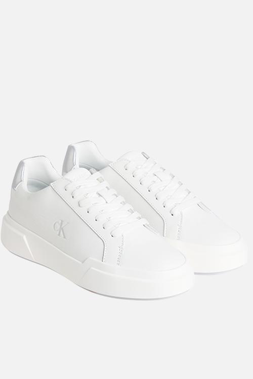Chunky Cupsole Lace Up - Bright White/Silver