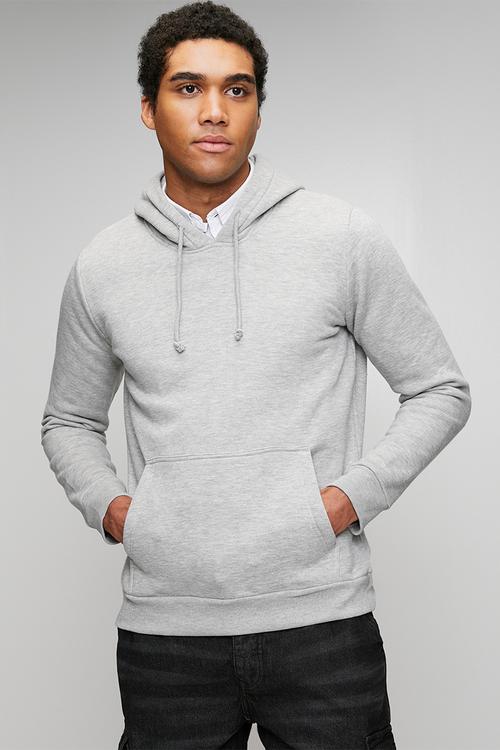Hoody Overhead - Grey Marl