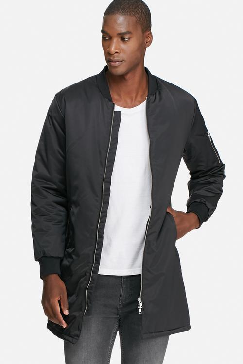 Augustin long bomber jacket