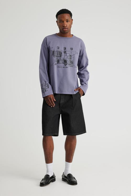 Notion Long Sleeve Tshirt - Ntn Washed Purple Maze/Internal Machine