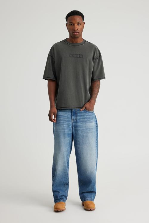 Notion Vintage Graphic Tshirt - Ntn Washed Black/Logo Panelling
