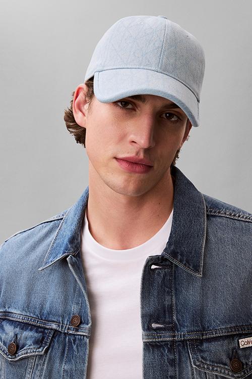 Denim Emblem Burnout W Patch Cap - Light Wash Denim