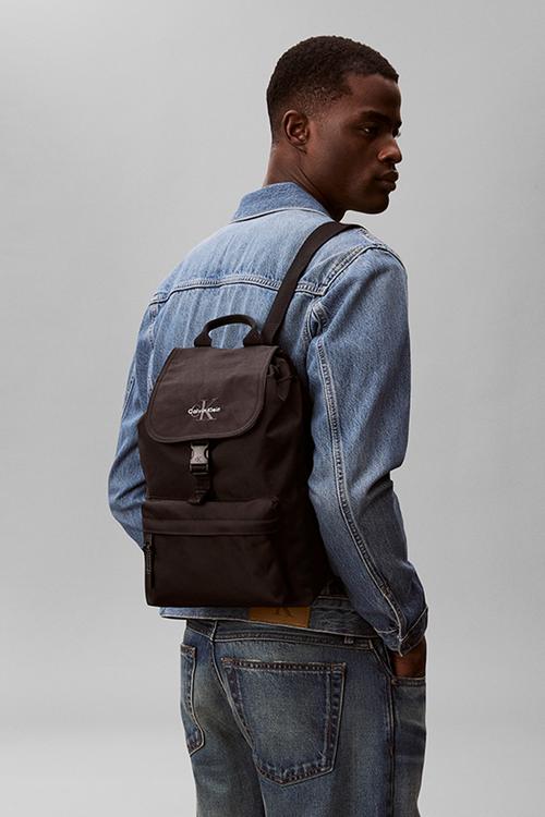 Bold Mini Flap Backpack - Black