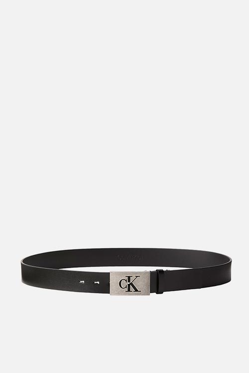 Ck Plaque Smooth 35Mm - Black/Antique Silver